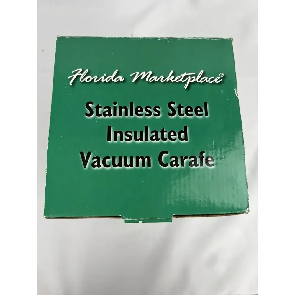 Florida Marketplace Stainless Steel Insulated Vacuum Carafe 1.5 Liters